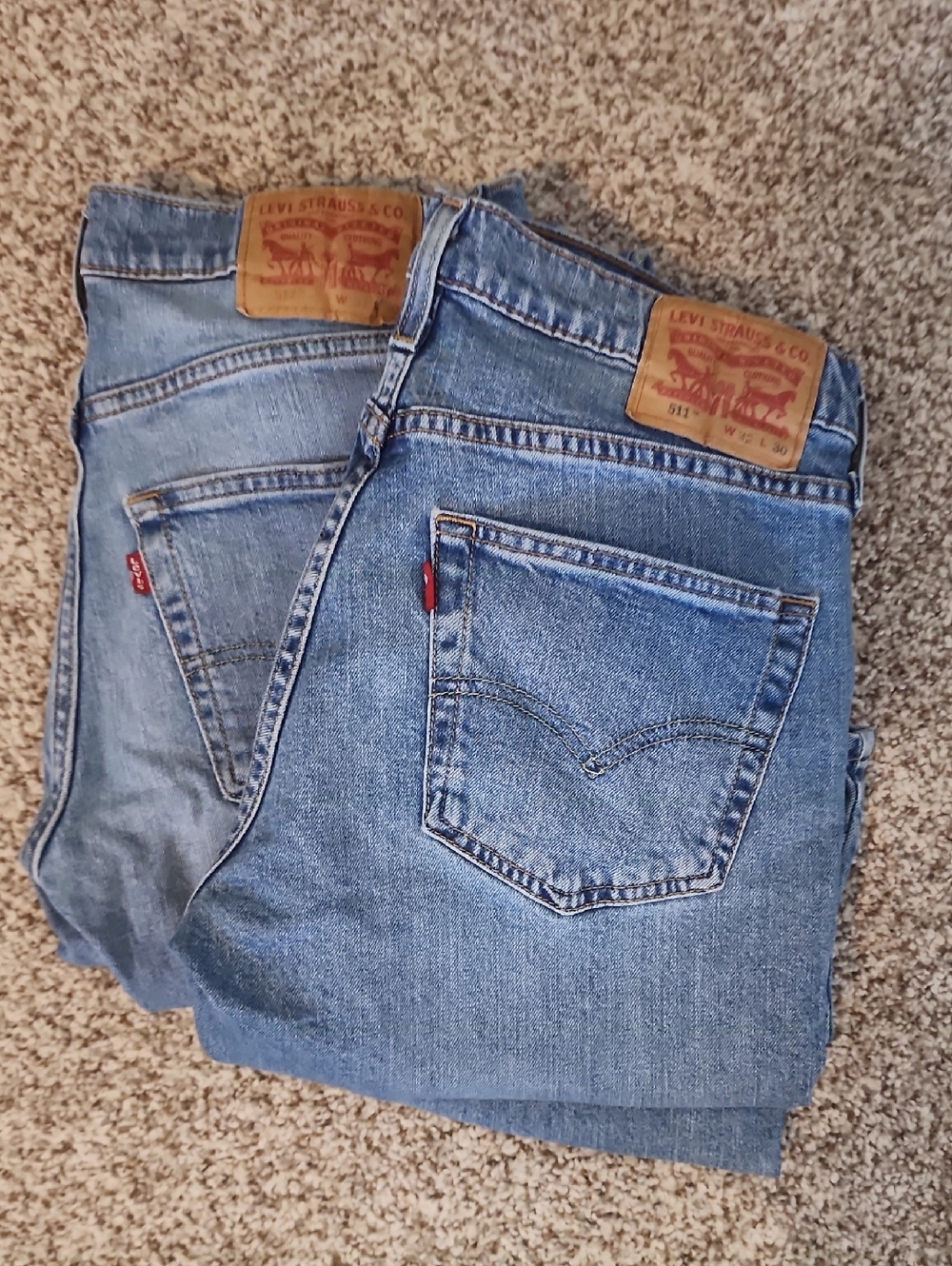 💎Levi's Men's Blue Denim Jeans - Classic Style! 31x30 Y2K GRUNDGE BUNDLE  ⚡️